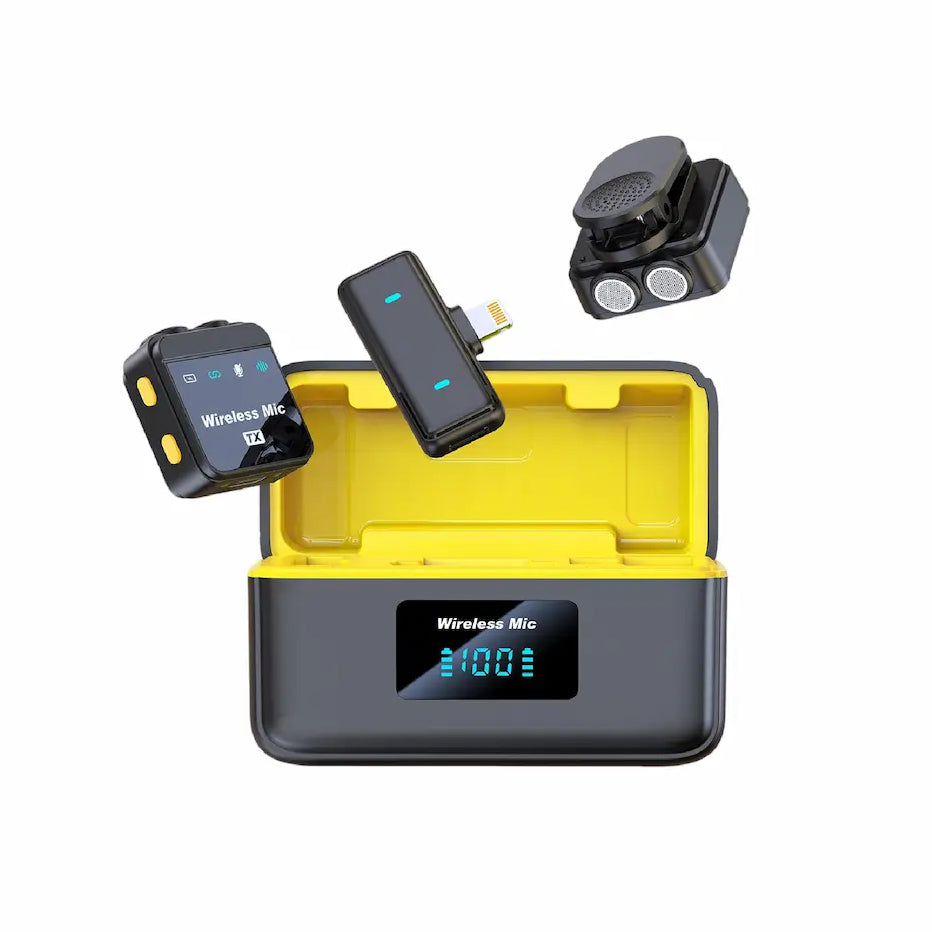3-IN-1 Wireless Lavalier Microphone