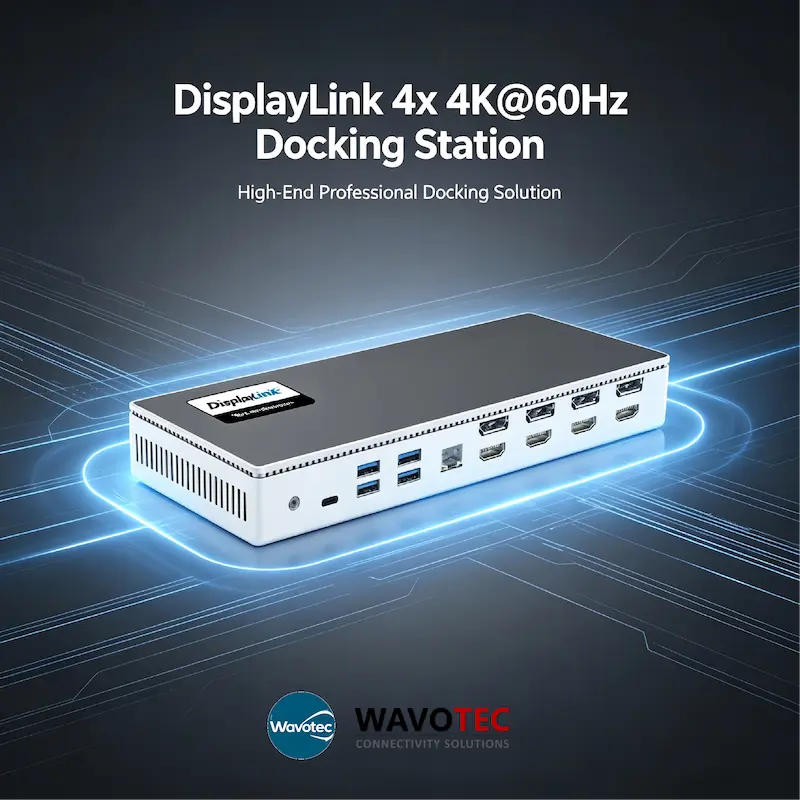 Universal 4x 4K@60Hz / 8K Docking Station with PD100W Power Delivery