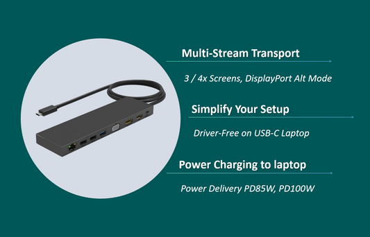 USB-C MST Dock: Plug and Play