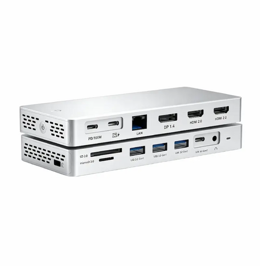 Universal 3x 4K@60Hz DisplayLink Docking Station with PD100W Power Delivery