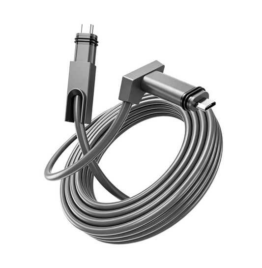 90 Degree Right Angle USB-C to C Waterproof Extension Cable for Starlink Mini