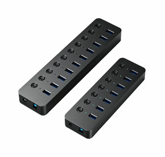 USB3.0 Multi-Port Hub with Power Button