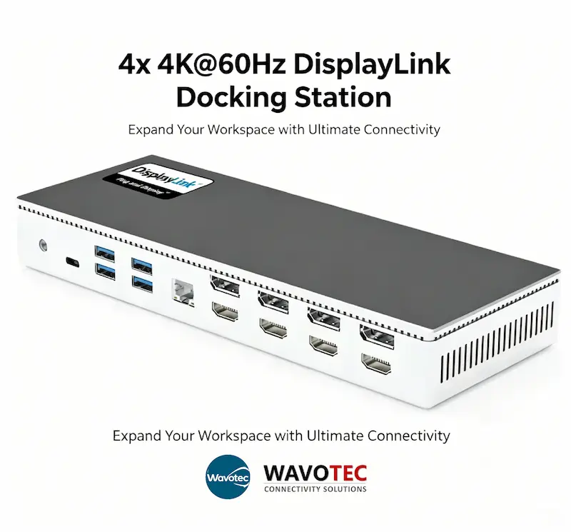 Universal 4x 4K@60Hz / 8K Docking Station with PD100W Power Delivery