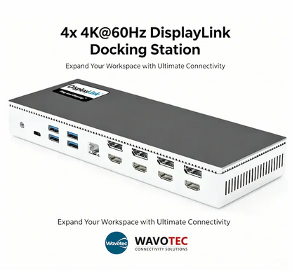 Universal 4x 4K@60Hz / 8K Docking Station with PD100W Power Delivery